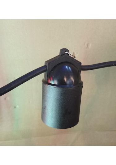 Dış Mekan Su Geçirmez E27 Duylu 10 Mt 9 Duy Bahçe Aydınlatma