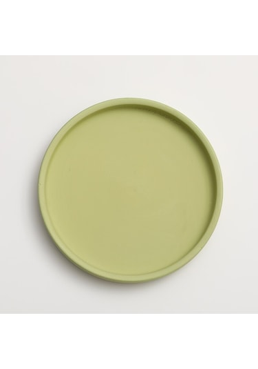 G-seramik Dairesel Saksı Drenaj Tepsisi Nordic Dekoratif Düz Pişmiş Taban Kalınlaştırılmış Ped