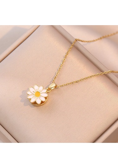 Bayan Kolye: Moda Estetiği Titanyum Çelik Kolye No.355 Çok REnkli