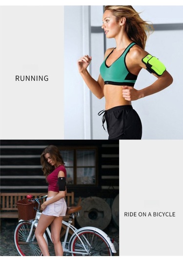 Mufunye Evrensel Su Geçirmez Mavi Spor Cep Telefonu Kol Sırtlığı Çok Renkli