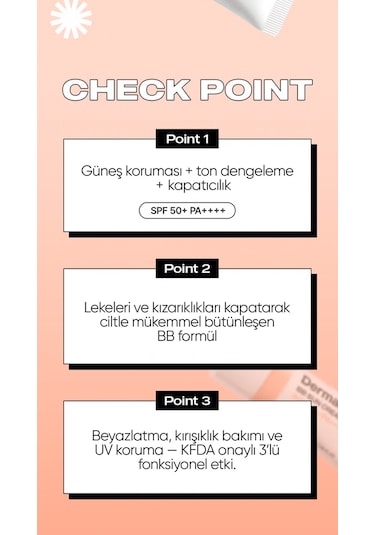 Doğal Kapatıcı Etkili Kore Bb Güneş Kremi Bb Sun Cream Şeftali