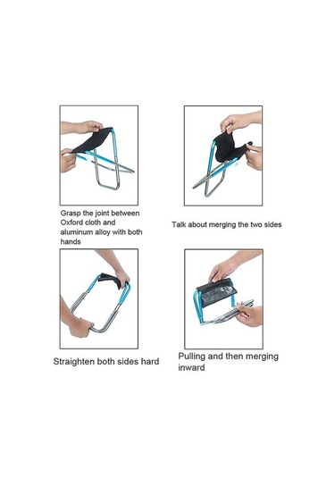 Bloomnest Taşınabilir Katlanır Kamp Sandalyesi - Oxford Kumaş - Ultra Hafif Balıkçılık Koltuk - Açık Hava Kırmızı Kırmızı