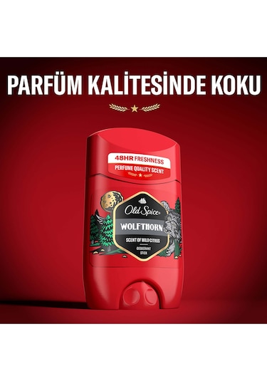 Old Spice Wolfthorn 48H Parfümlü Erkek Stick Deodorant 50 ML