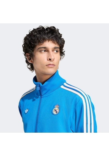 Adidas Real Madrid Fc Icon Tt Erkek Mavi Sweatshirt Jn3058 Mavi