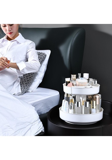 Suntek Pikap Lazy Susan Rack Servis Tepsisi Ekran Standı Gri