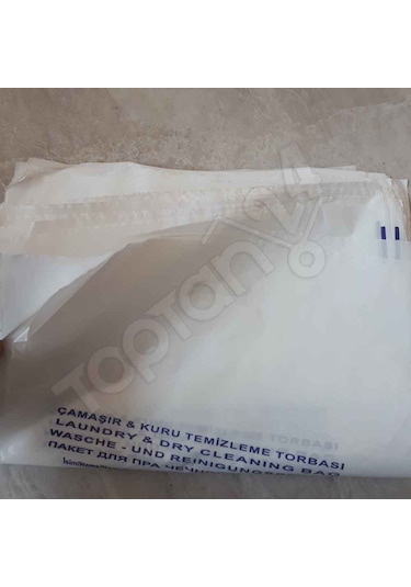 Otel Tipi Kirli Çamaşır Poşeti Laundry Bag K-146 1000 Adet Beyaz