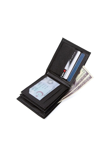 Tuldar Erkek Deri Bozuk Para Hazneli Kartlık Ve Cüzdan Tul103 Siyah