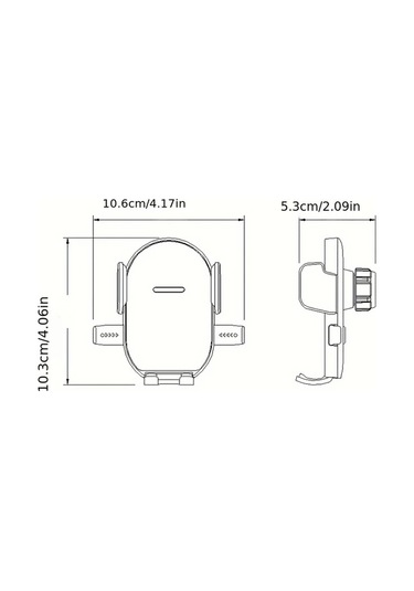Primepickings Black 360 Derece Dönebilen Emiş Kupalı Telefon Tutucu Dayanıklı Abs Malzeme Güvenli Bağlantı