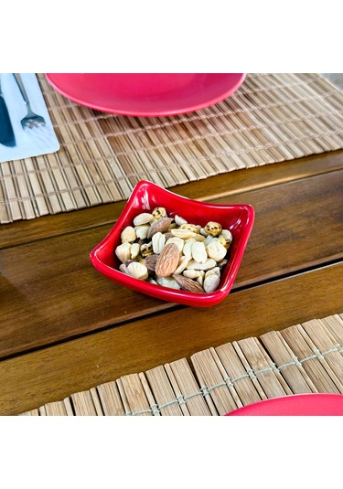 Alezy 522 Göreme Melamin Termostar Ürgüp Tekli Sosluk 8x8 Kırmızı