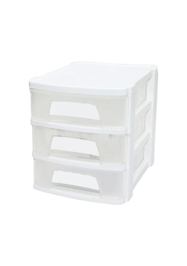 Tonton - No:1 Çekmece 3 Katlı 18.5x27x22.2cm Çok Renkli