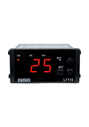 Gemo LT172-230VAC-R ON/OFF Sıcaklık Kontrol Cihazı + GM-NTC-105C Sıcaklık Algılayıcısı