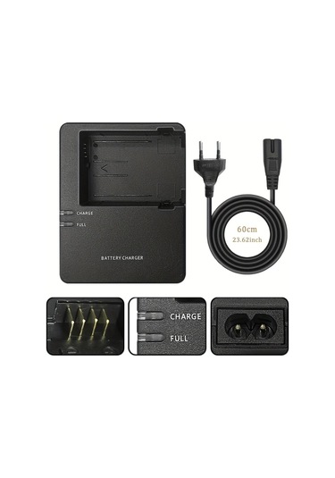 Xuweiwei Edekoy Lc-e8eu Şarj Cihazı Sony A7 Iıı A7 Iv 100-240v 2.4a Hızlı Şarj Kompakt Seyahat Led Göstergeli Metalik Kaplama