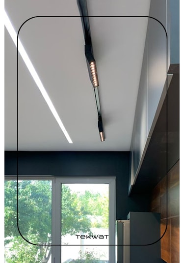 LENSLİ RAY ARMATÜR 25W 3000 Kelvin Siyah