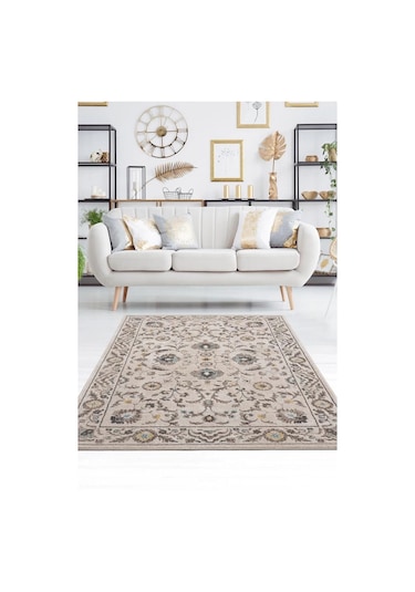 Safir Modern Salon Ve Oturma Odası Halısı - Gri Gri