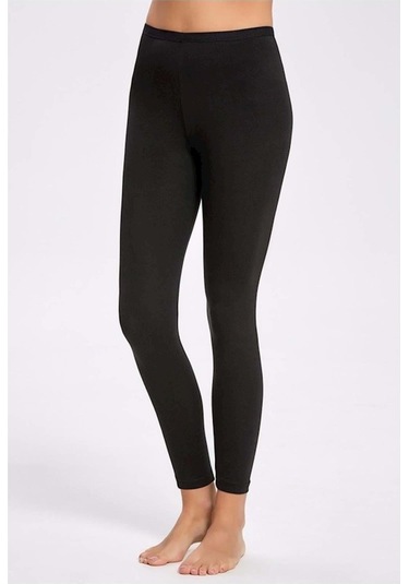 Kadın Likralı Uzun Tayt 2li Paket SiYAH