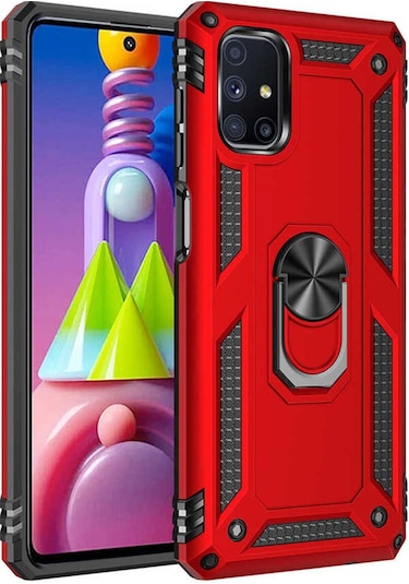 Galaxy M51 Kılıf Zore Vega Kapak Kırmızı