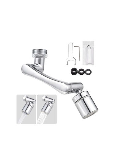 Youtek Aoresac 1440 Döner Musluk Uzatma Kolu - Çift Modlu Su Çıkışı, Kurulum Seti Dahil