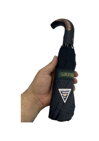 April A-226g A8 Baston Sap 10 Telli Tam Otomatik Şemsiye Siyah