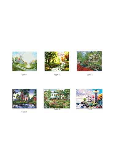 Xiyyadms "yetişkinler Ve Çocuklar İçin Dıy Yağlı Boya Numaralı Boyama Seti - Ev Dekoru Hediyesi" Diğer