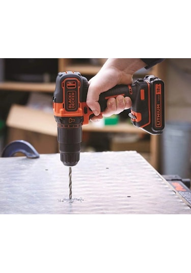 Black+Decker BDCHD18BAFC-QW 18V 1.5 Ah Çift Akülü Li-Ion Darbeli Matkap Vidalama Çanta 80 Parça Set