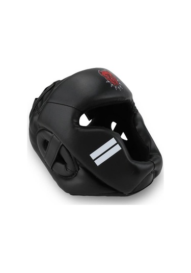 Titan Sport Yüz Korumalı Boks Kaskı , Siyah Pitbull Desenli Model Çok Renkli