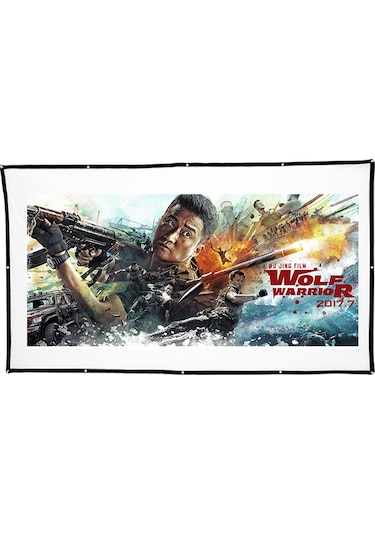 Samdoo H150 150 İnç 16:9 Arka Projektör Perdesi - Dacron Malzeme, Ev Sineması Ve Toplantılar İçin İç/dış Kullanım