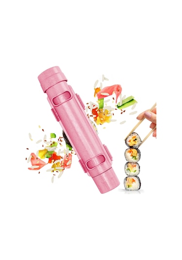 Pxcl Suşi Makinesi, Suşi Bazukası, Suşi Dıy Yapma Makinesi Sebze Pembe