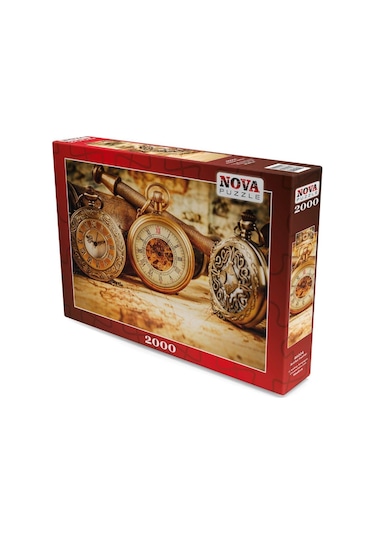 Nova Puzzle 2x2000 Parça Antika Saatler ve Yeni Hedefler Puzzle S