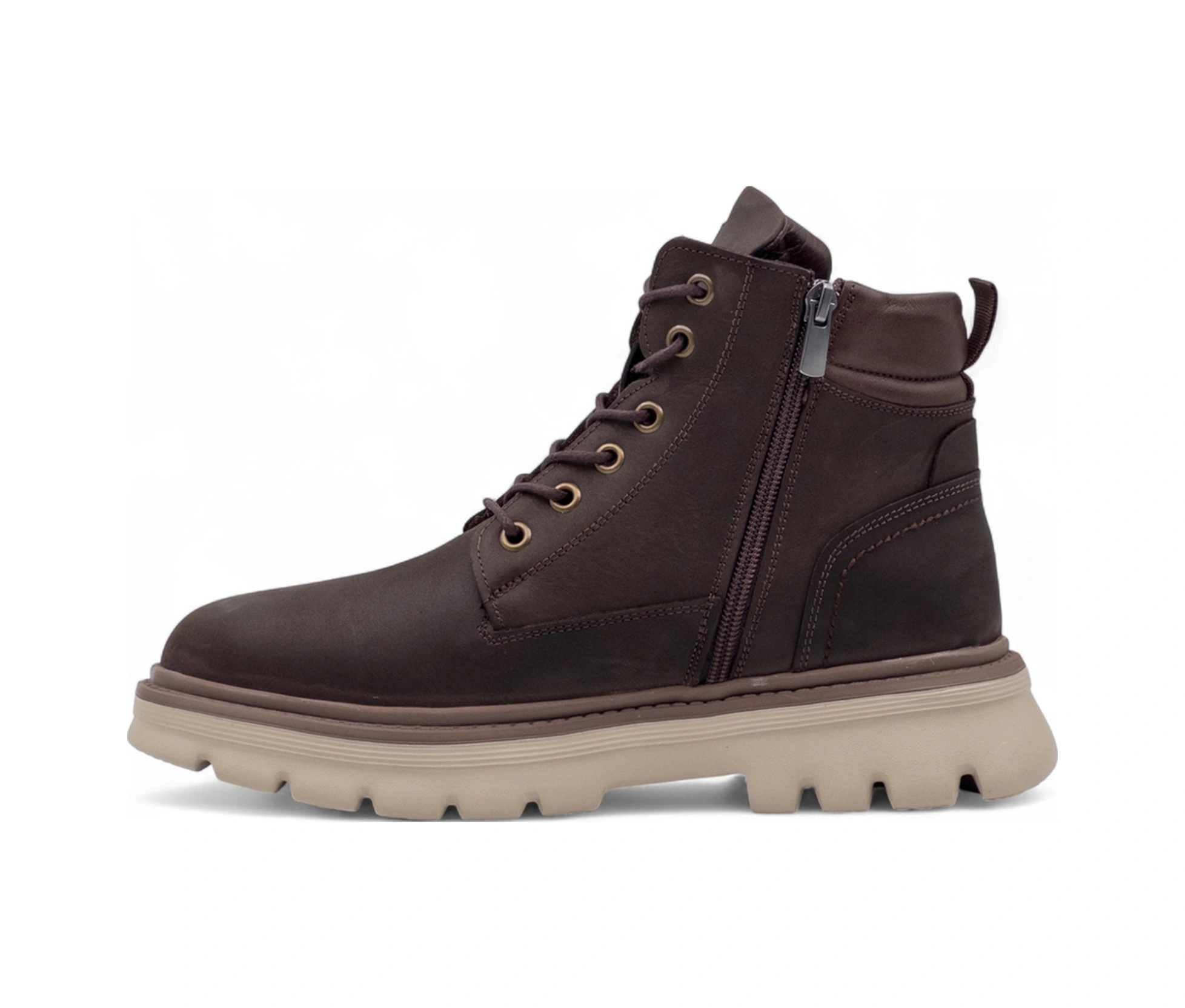 Voyager M368 Erkek Hakiki Deri Bot Kahve Nubuk