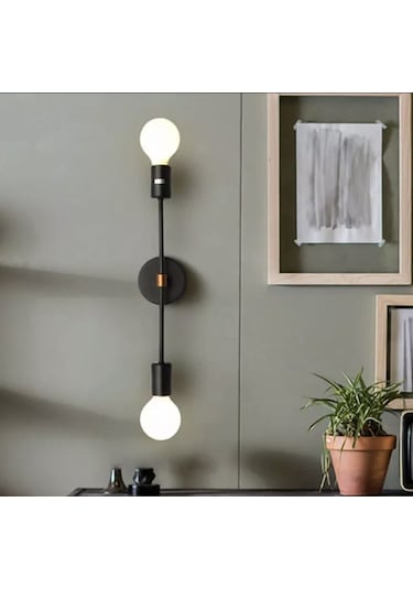 Burenze Modern Aplik Cotto Mat Siyah Aplik Şık Görsel E27 Duylu