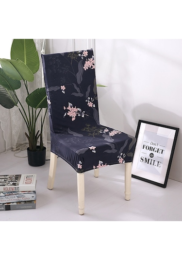 Baskılı Sandalye Kılıfı Yumuşak Süt İpeği Ev Oturumu Koruyucu Esnek Anti Toz Diğer