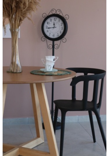 BAMBU -ÇAM  Renk  Yuvarlak Yemek Masası, Modern BAMBU MDF  Yemek