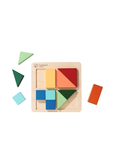 Eichhorn Montessori Ahşap Şekil Bulmaca Puzzle