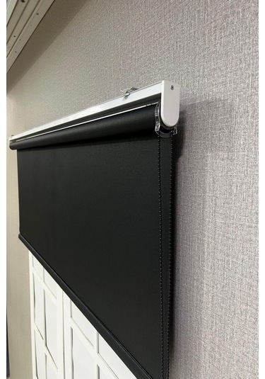 Stor Perde İthal Mat Polyester Siyah Siyah