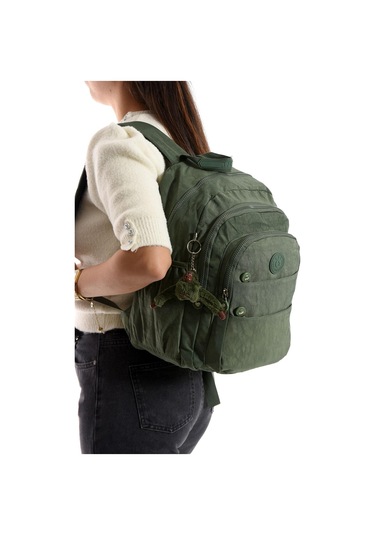 Ultra Hafif Çok Cepli Orta Boy Sırt Çantası Unisex Yeşil Model: 571-4c Yeşil