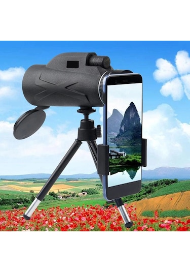 Triline 80x Dürbün Zoom Tek Göz Monoküler Hd El Teleskopu