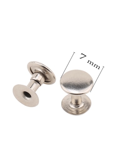7 Mm Perçin, Rivet, Toruk 33 No 100Adet (Deri Hobi)