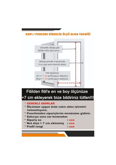 Plise Akordiyon Sineklik En:0-70 X Boy:0-140 Tüm Kapı Çeşitleri