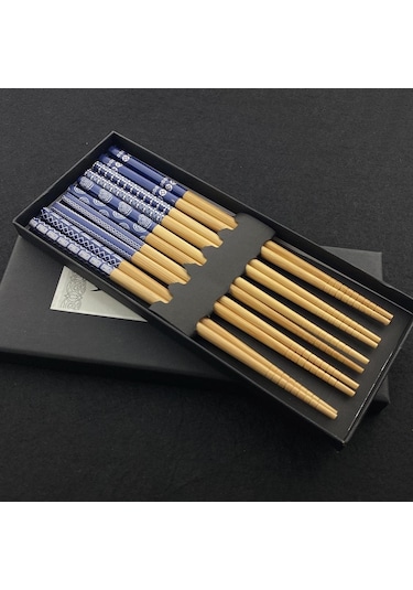 10 Pairs Yeniden Kullanılabilir Çin Klasik Ahşap Çubuklarını Geleneksel Vintage El Yapımı Doğal Çiçek Bambu Çubuklarını Suşi Araçları 2set A Diğer