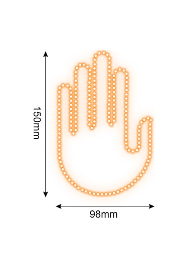 Yaozixa Kollektif Taşıt Işığı: Uzaktan Kumandalı, Jest Kontrollü, Önleme Ve Teşekkür İletişim Aracı, Turuncu Led, Kolay Kurulum, Kadın Modeli
