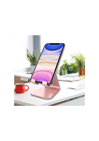 Telefon Tutucu, Cradle Alüminyum Masaüstü Standı, 3,5 İla 8 İnç Arası Çeşitli Cihazlarla Uyumlu
