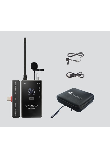 Ckmova Um100 Kit 3 Type C Girişli Kablosuz Yaka Mikrofon Seti
