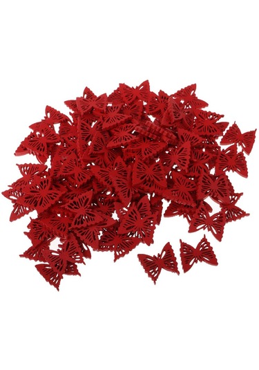 Homyl Dıy Craft Scrapbooking Için 100 Parça Kelebek Şekli