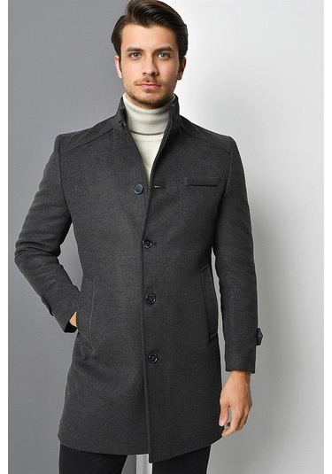 Plt8391 Dewberry Erkek Palto-füme Füme
