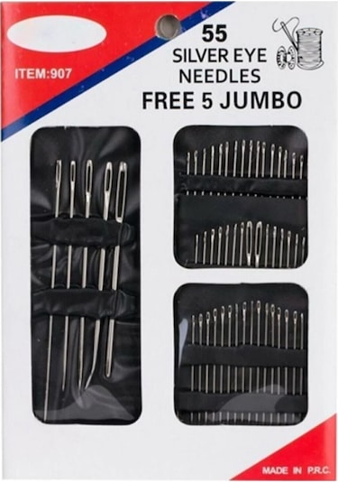 55'li Dikiş Iğne Seti Dikiş Iplik Tamir  Seti
