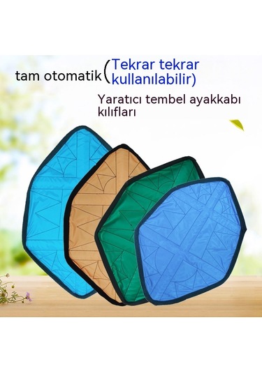 Eternal Luck İç Mekanda Giyilen Otomatik Ayakkabılar İçin Tembel Ayakkabı Kılıfı Mavi