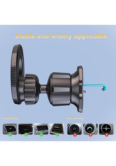 Primepickings Black Güçlü Manyetik Araç Telefon Tutucu Evrensel İphone Uyumlu 16 Pro 15 14 13 12 Ve Tüm Akıllı Telefonlar İçin