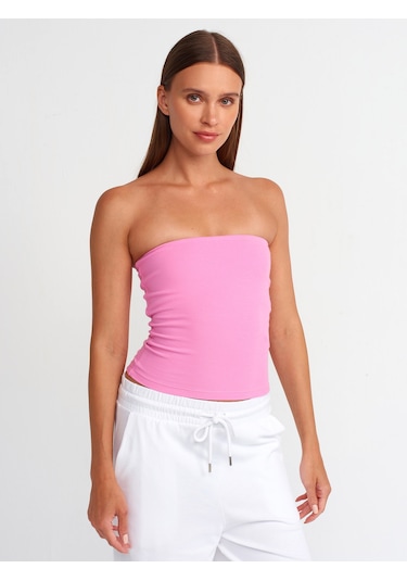 Dilvin Crop Top 101a20659 Pembe