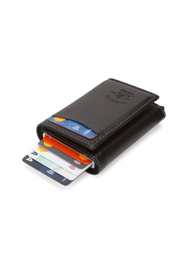 Newish Polo Erkek Deri Portföy Traş Kozmetik Bakım Günlük El Çantası Ve Mekanizmalı Cüzdan New269 - Siyah Taba