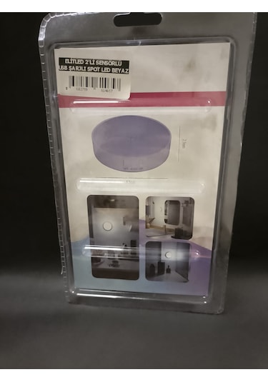 Sensörlü Usb Şarjlı Spot Led 2'li